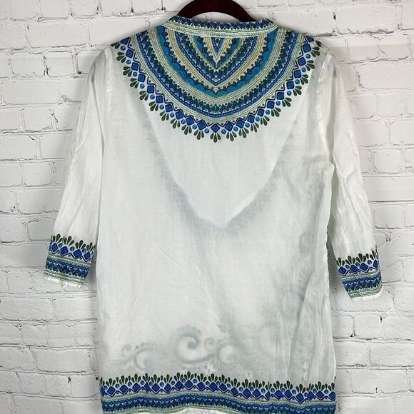 Chico’s Tunic Blouse with Beading and Embroidery Size 0 - Picture 6 of 7